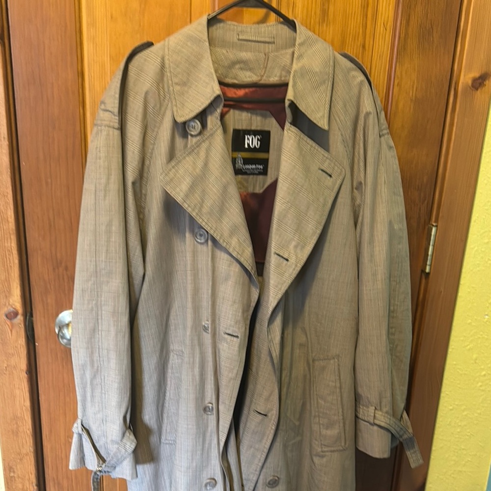 FOG London Fog Men’s Vintage Trench Coat 44 Reg